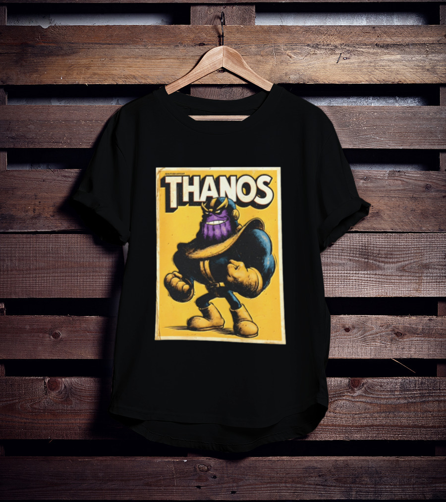 Thanos Marvel Superhero Purple Alien Villain Clenched Fist T-Shirt