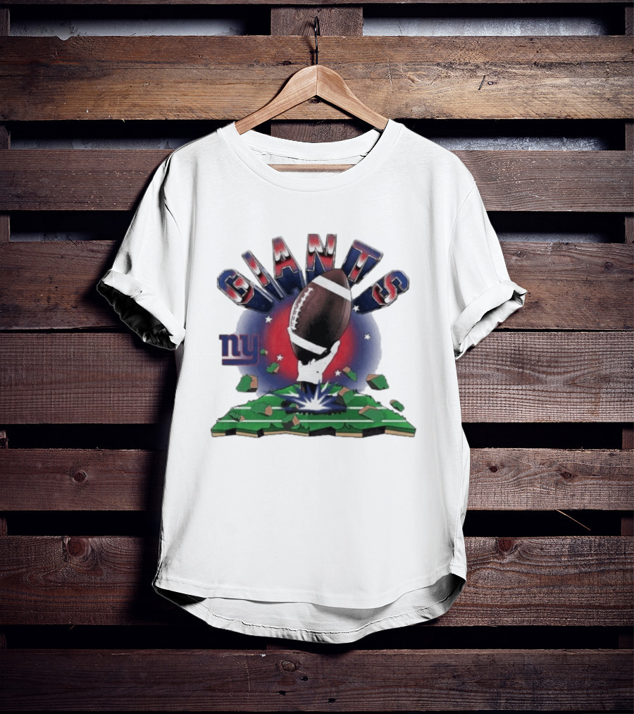 New York Giants 2026 Explode Clubhouse Football Hand Stars Ny T-Shirt