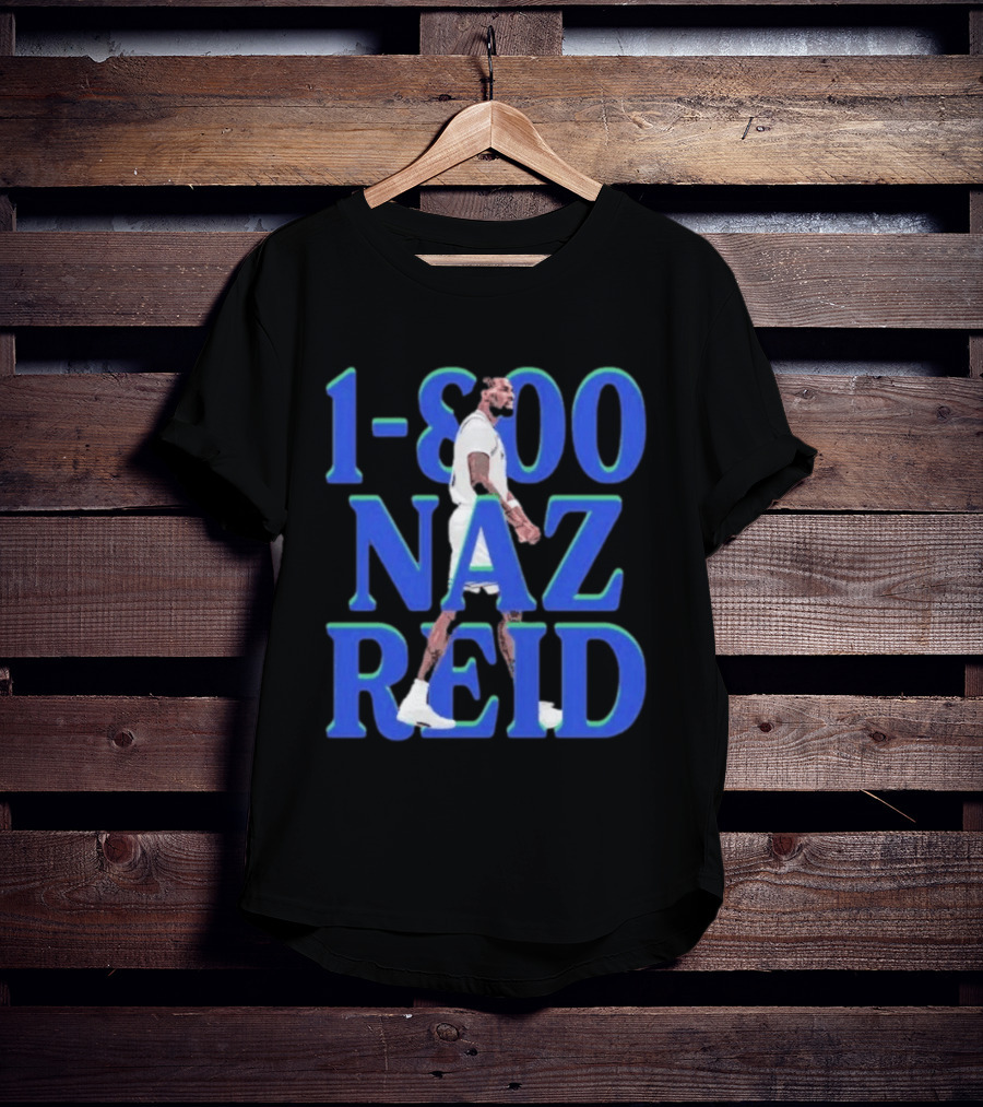 1 800 Naz Reid Minnesota Timberwolves Basketball T-Shirt