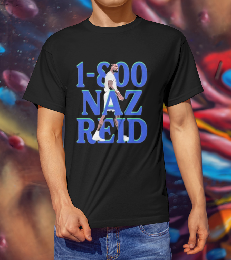 1 800 Naz Reid Minnesota Timberwolves Basketball T-Shirt