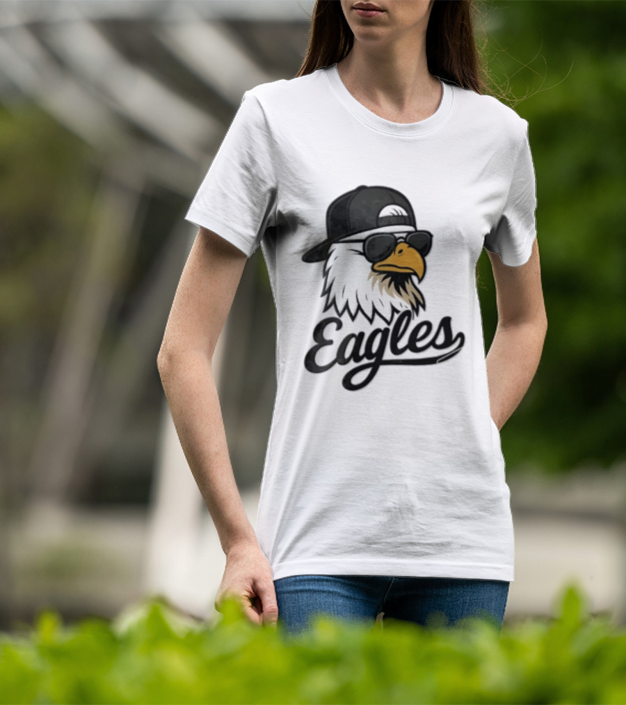 Philadelphia Eagles Eagle Sunglasses Baseball Cap Sports Fan T-Shirt