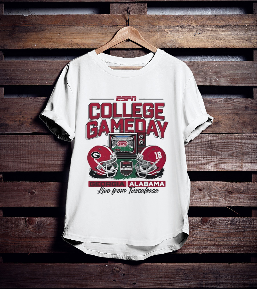 ESPN College GameDay Georgia Alabama Live From Tuscaloosa T-Shirt