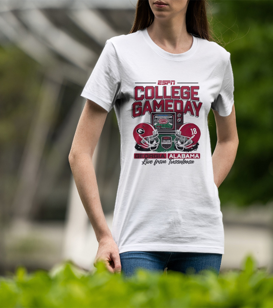 ESPN College GameDay Georgia Alabama Live From Tuscaloosa T-Shirt