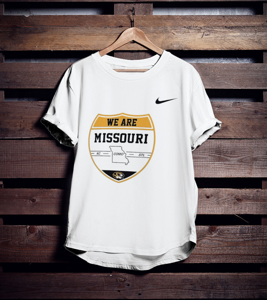 Missouri Tigers We Are KC COMO STL Shield Nike T-Shirt