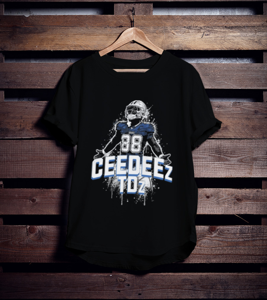 Ceedeez TDz Football Player Retro Title T-Shirt