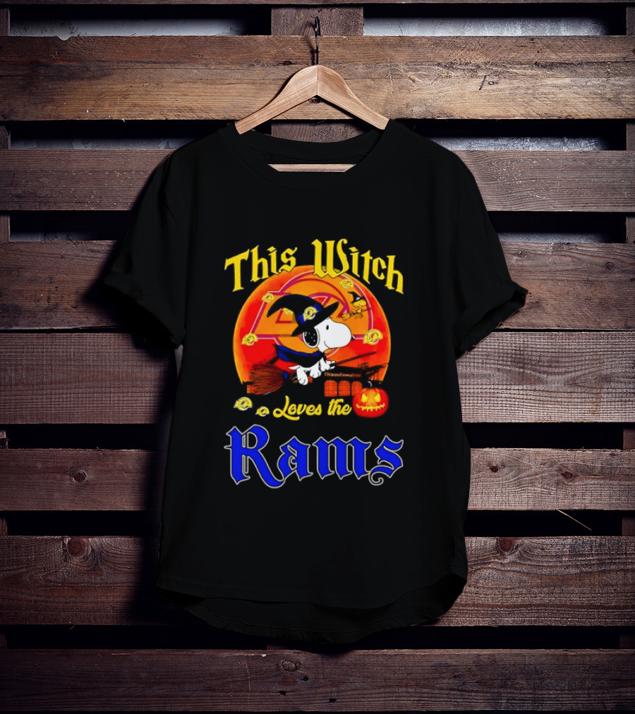 This Witch Loves The Los Angeles Rams Snoopy Halloween T-Shirt