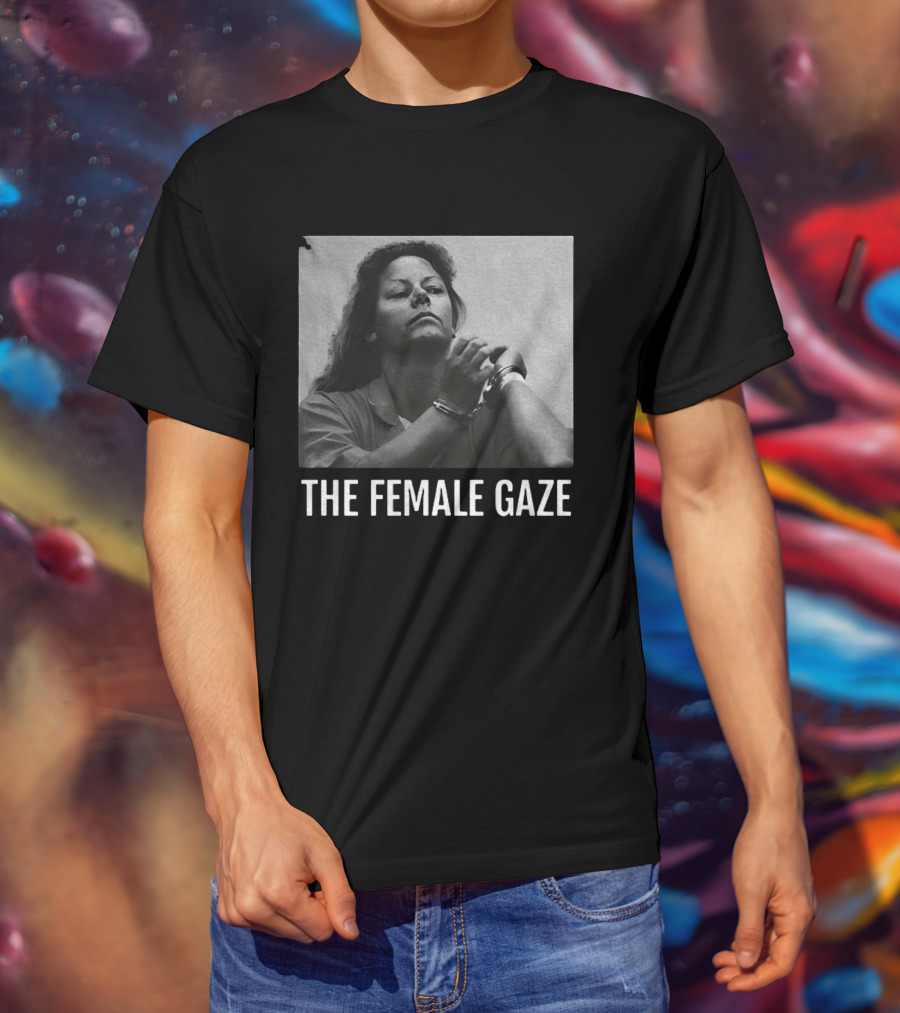 The Female Gaze Aileen Wuornos Handcuffed Monochrome T-Shirt