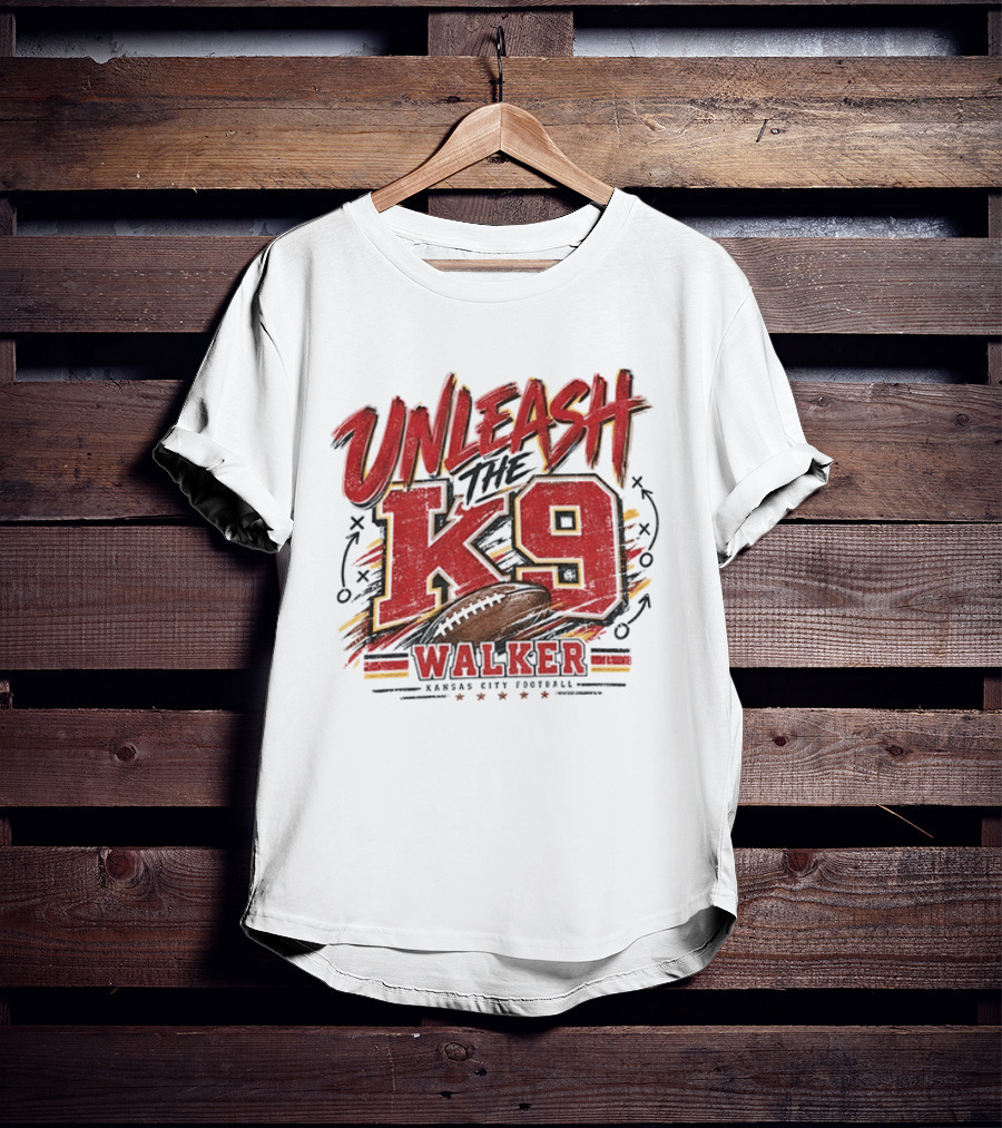 Unleash The K9 Walker Kansas City Football T-Shirt