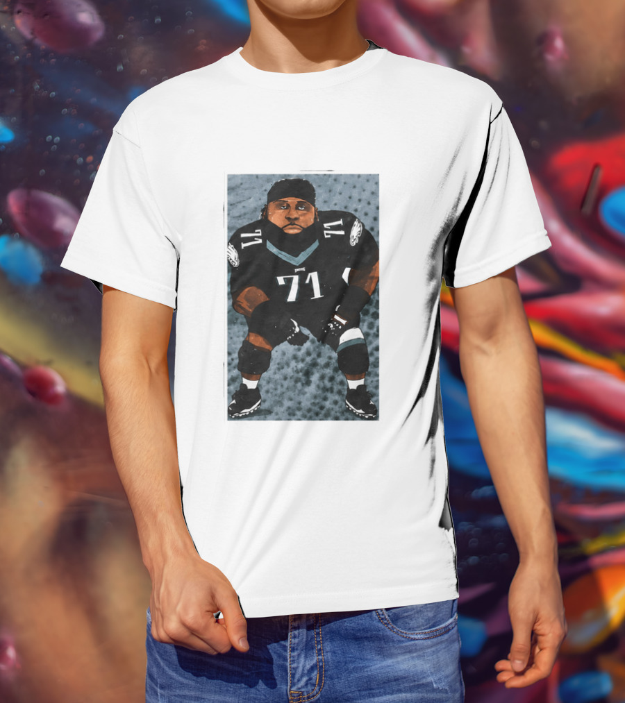 Lane Johnson Jason Peters Philadelphia Eagles Number 71 Football Player T-Shirt