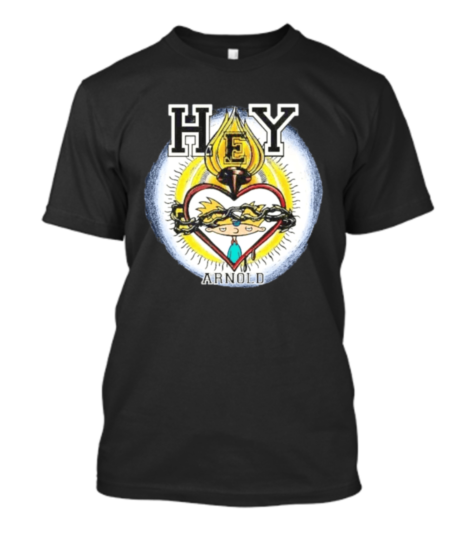 Hey Arnold Sacred Heart Nickelodeon Bootleg T-Shirt