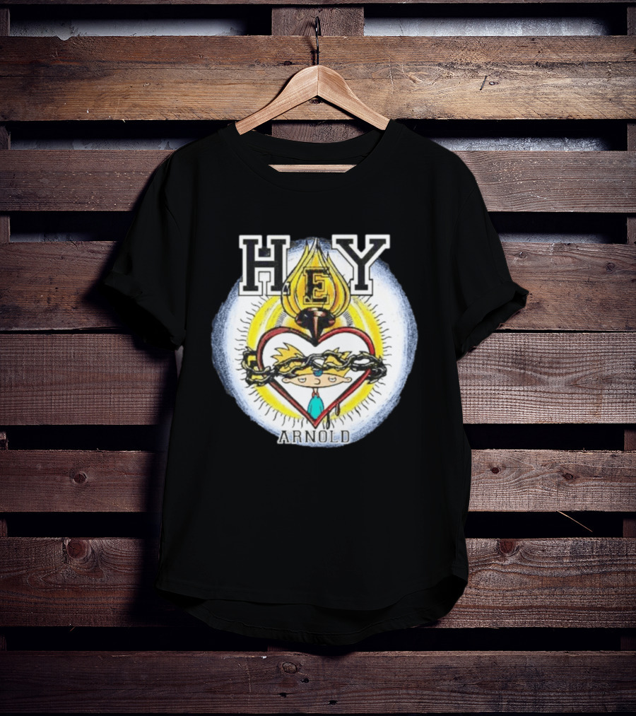 Hey Arnold Sacred Heart Nickelodeon Bootleg T-Shirt