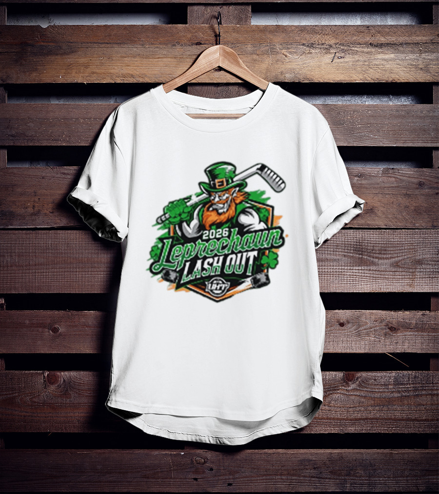 2026 Leprechaun Lash Out Hockey Logo Irish Hockey Players T-Shirt