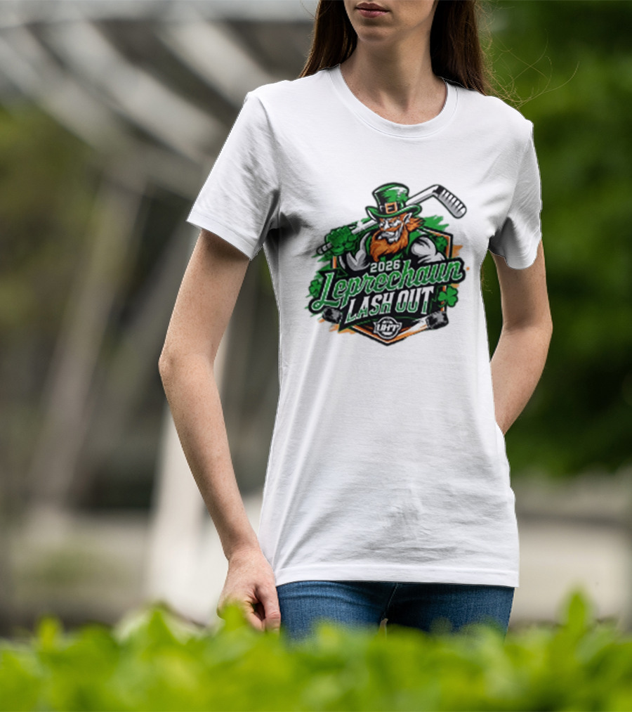 2026 Leprechaun Lash Out Hockey Logo Irish Hockey Players T-Shirt
