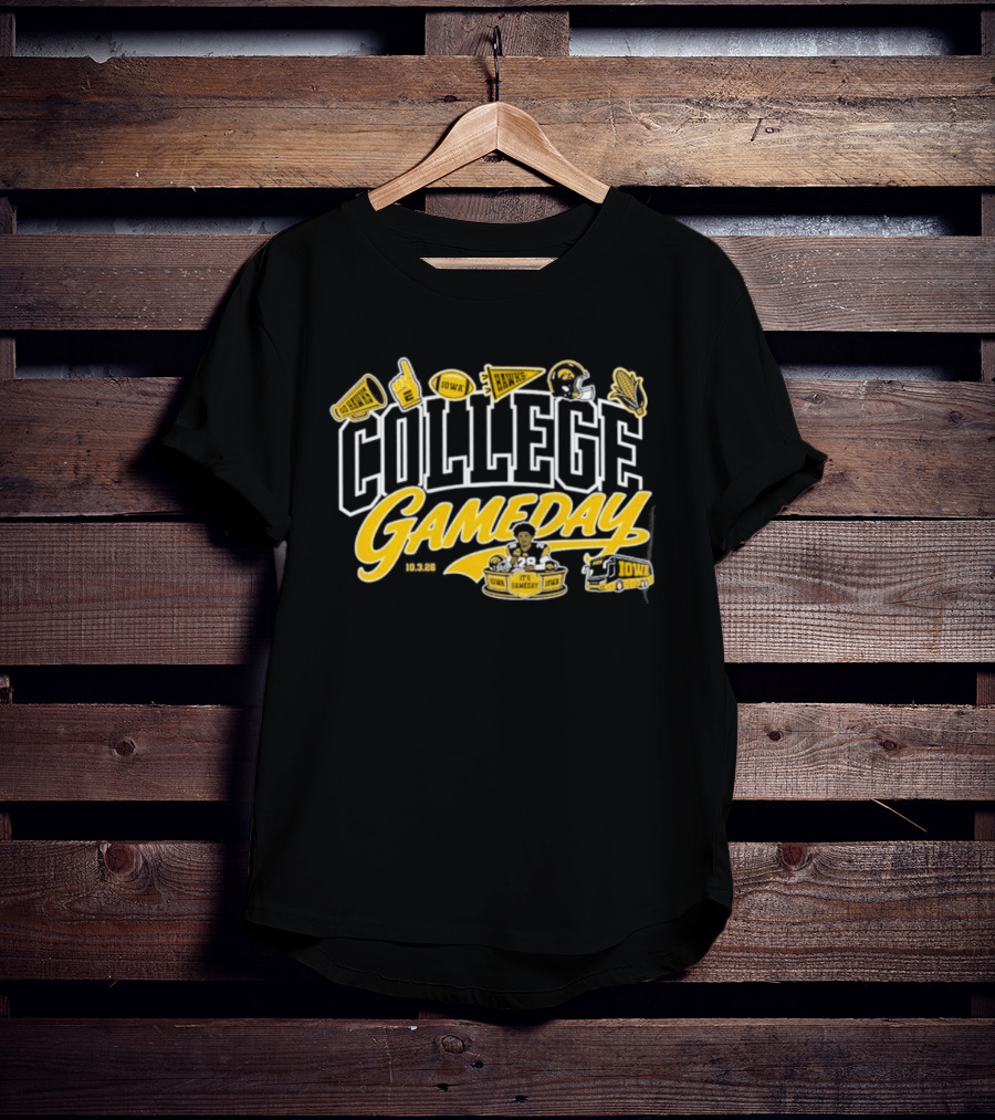College Gameday Iowa Hawkeyes Football 10326 Player No 28 T-Shirt