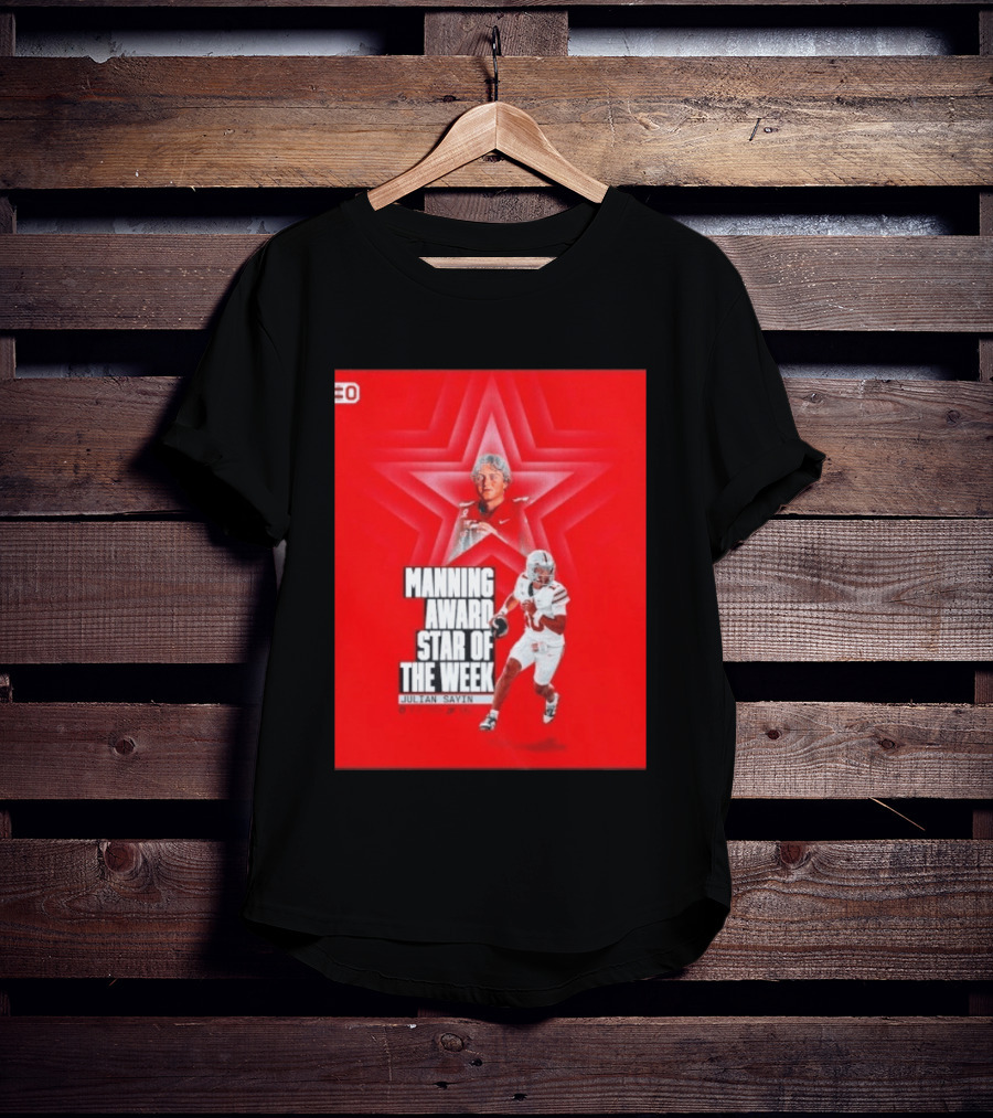 Manning Award Star Of The Week Julian Sayin Ohio State Buckeyes T-Shirt