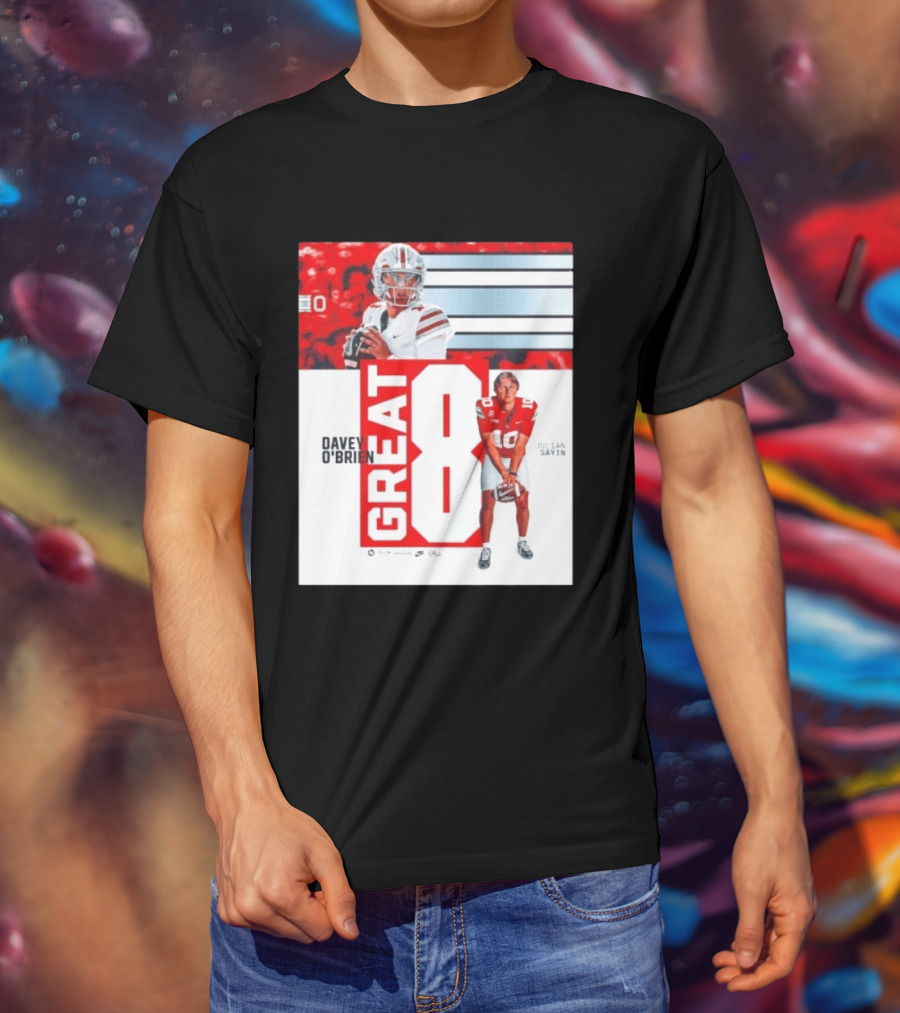 Ohio State Buckeyes Great 8 Julian Sayin Davey O'Brien Award T-Shirt