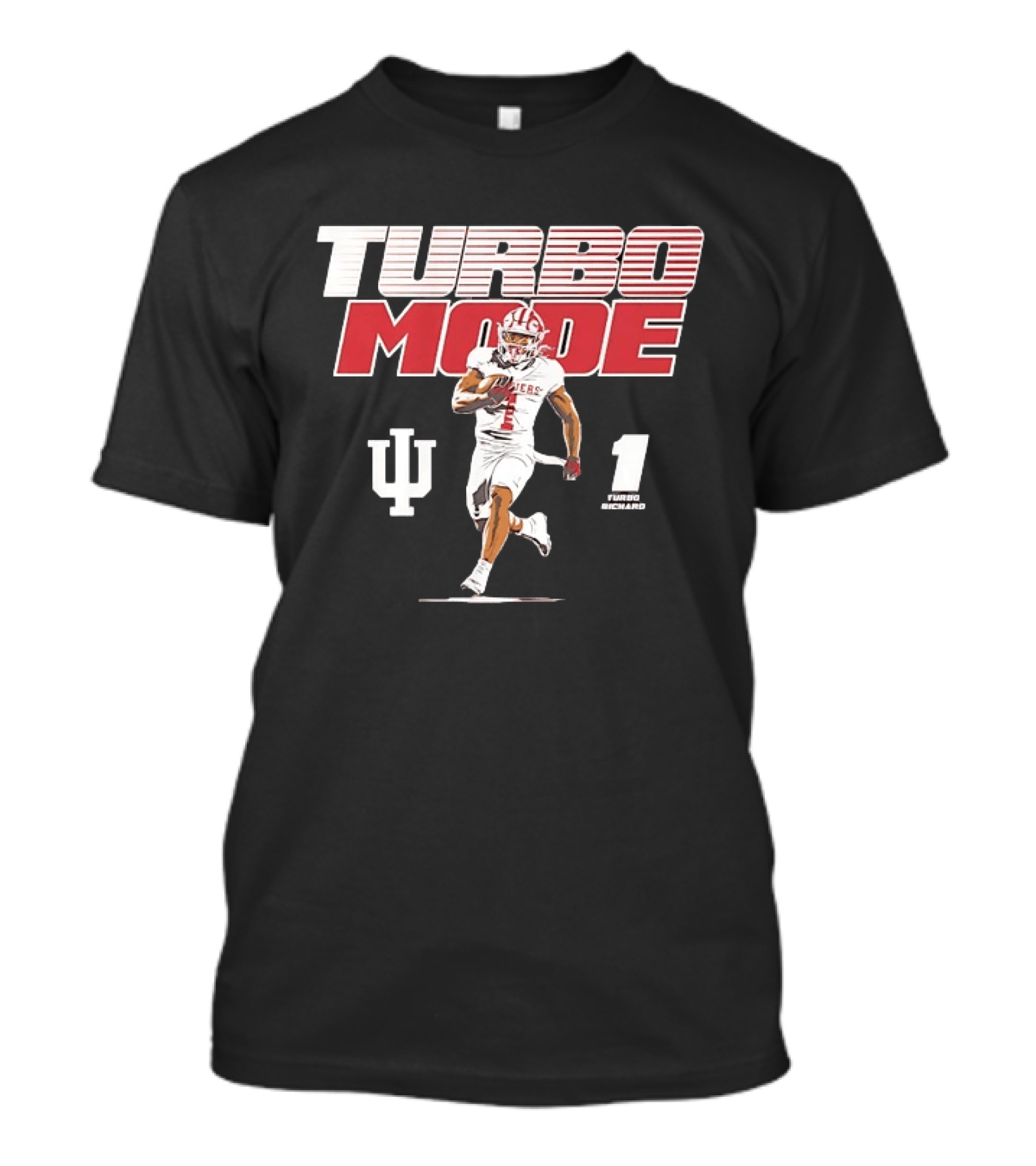 Turbo Richard Number 1 Indiana Hoosiers Turbo Mode College Football T-Shirt