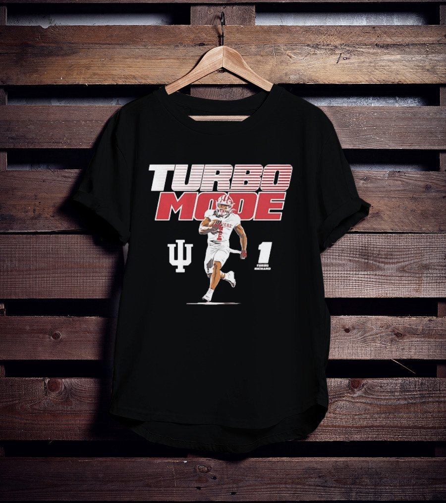 Turbo Richard Number 1 Indiana Hoosiers Turbo Mode College Football T-Shirt