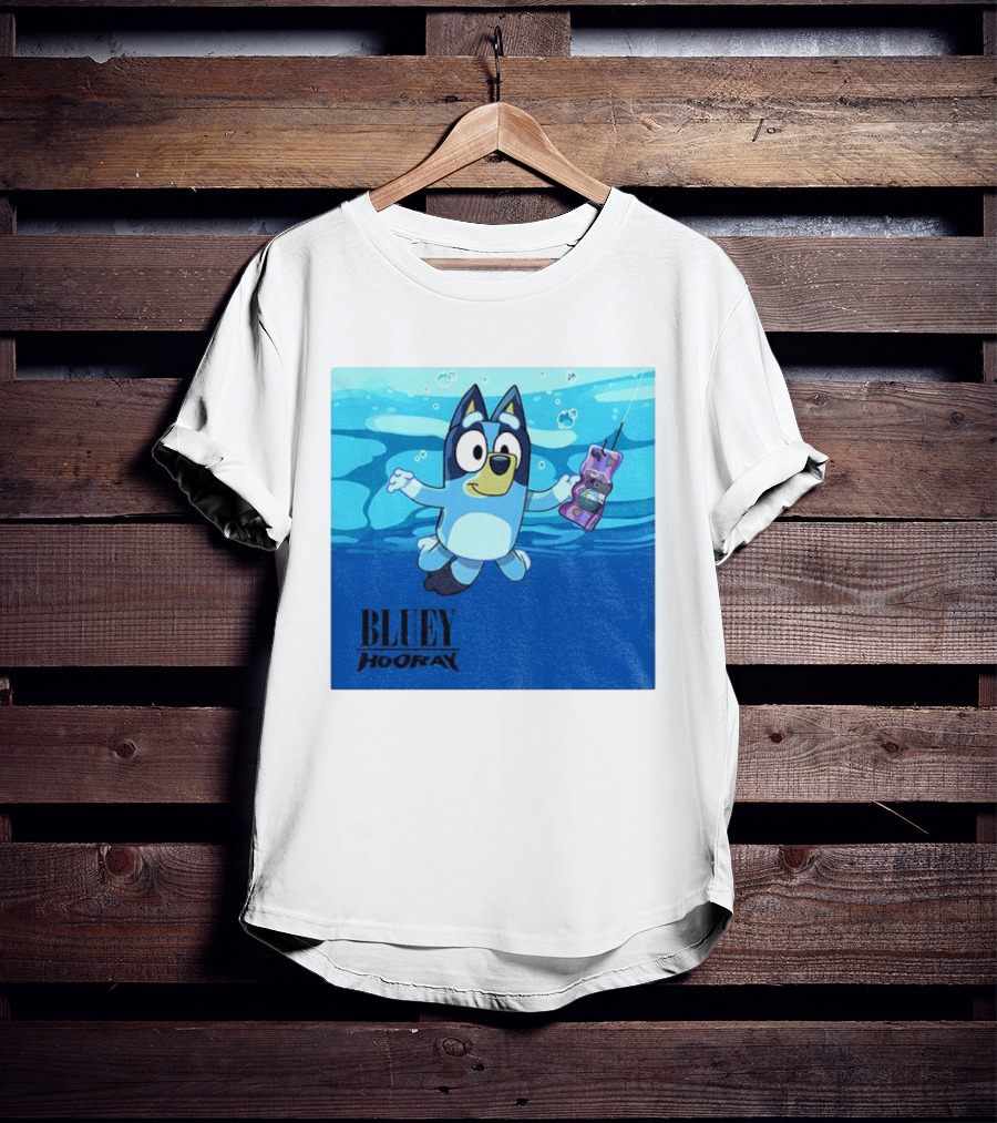 Bluey Hooray Nirvana Nevermind T-Shirt