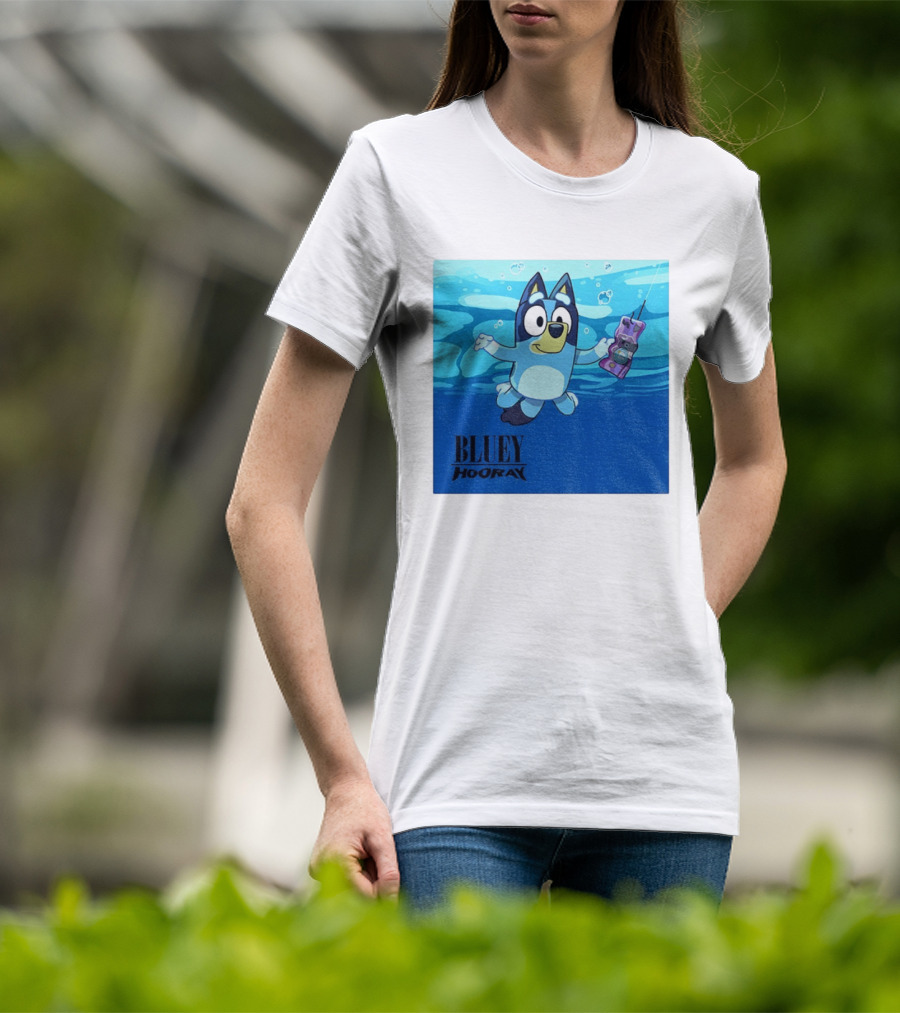 Bluey Hooray Nirvana Nevermind T-Shirt
