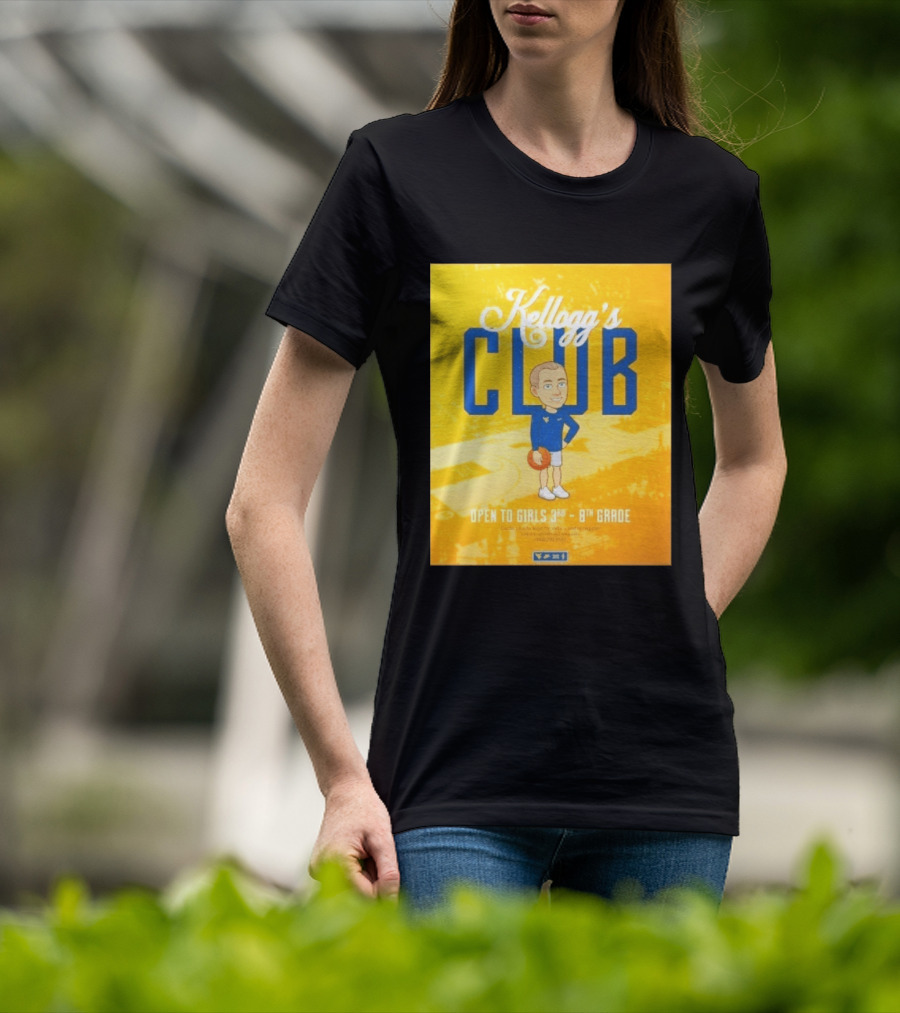 Kellogg's Club West Virginia University Basketball Clinic Open To Girls Grades 3 To 8 T-Shirt