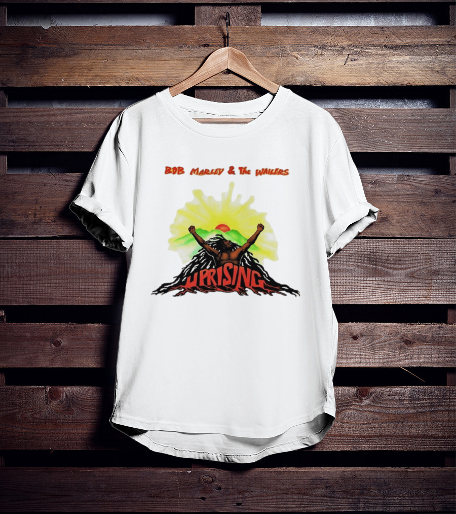 Bob Marley & The Wailers Uprising Reggae Sunburst Mountain T-Shirt