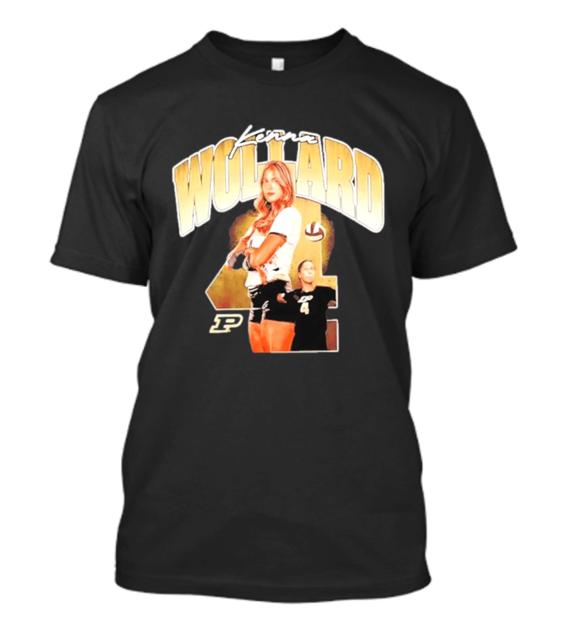 Kenna Wollard Purdue Boilermakers Volleyball NCAA Athlete Number 4 P T-Shirt