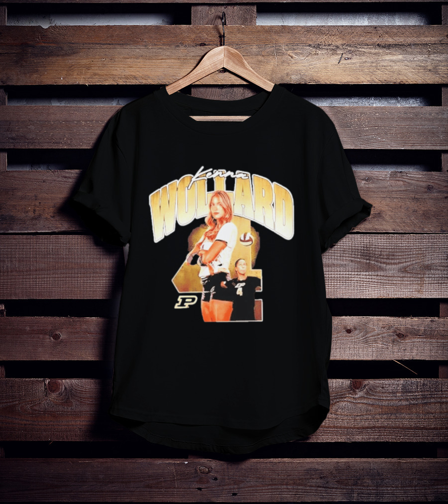 Kenna Wollard Purdue Boilermakers Volleyball NCAA Athlete Number 4 P T-Shirt