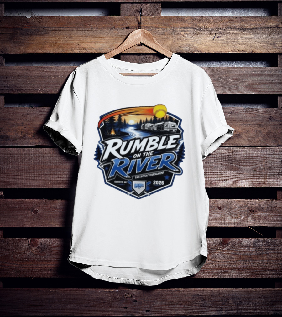 Rumble On The River Fastpitch Tournament Oconto WI 2026 T-Shirt