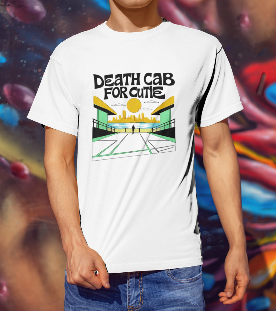Death Cab For Cutie Skyline Indie Rock City Sunset T-Shirt