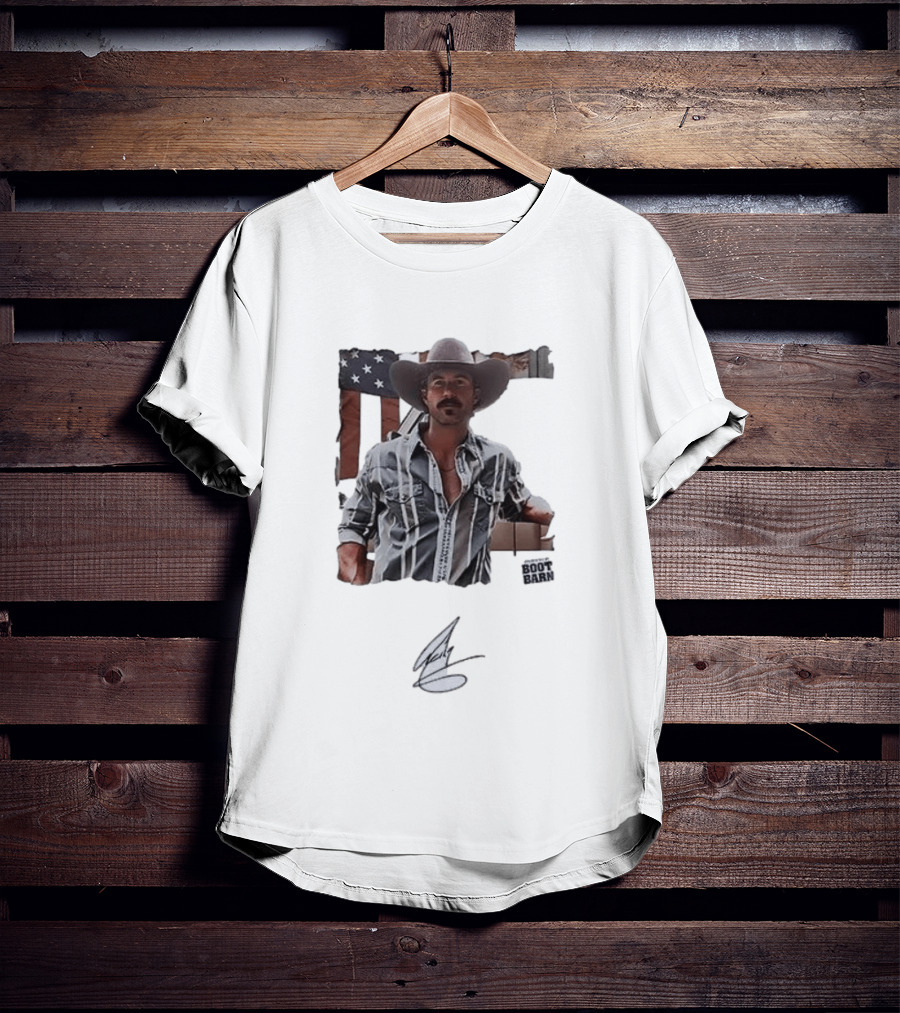 Riley Green That's Just Me Tour Boot Barn American Flag T-Shirt