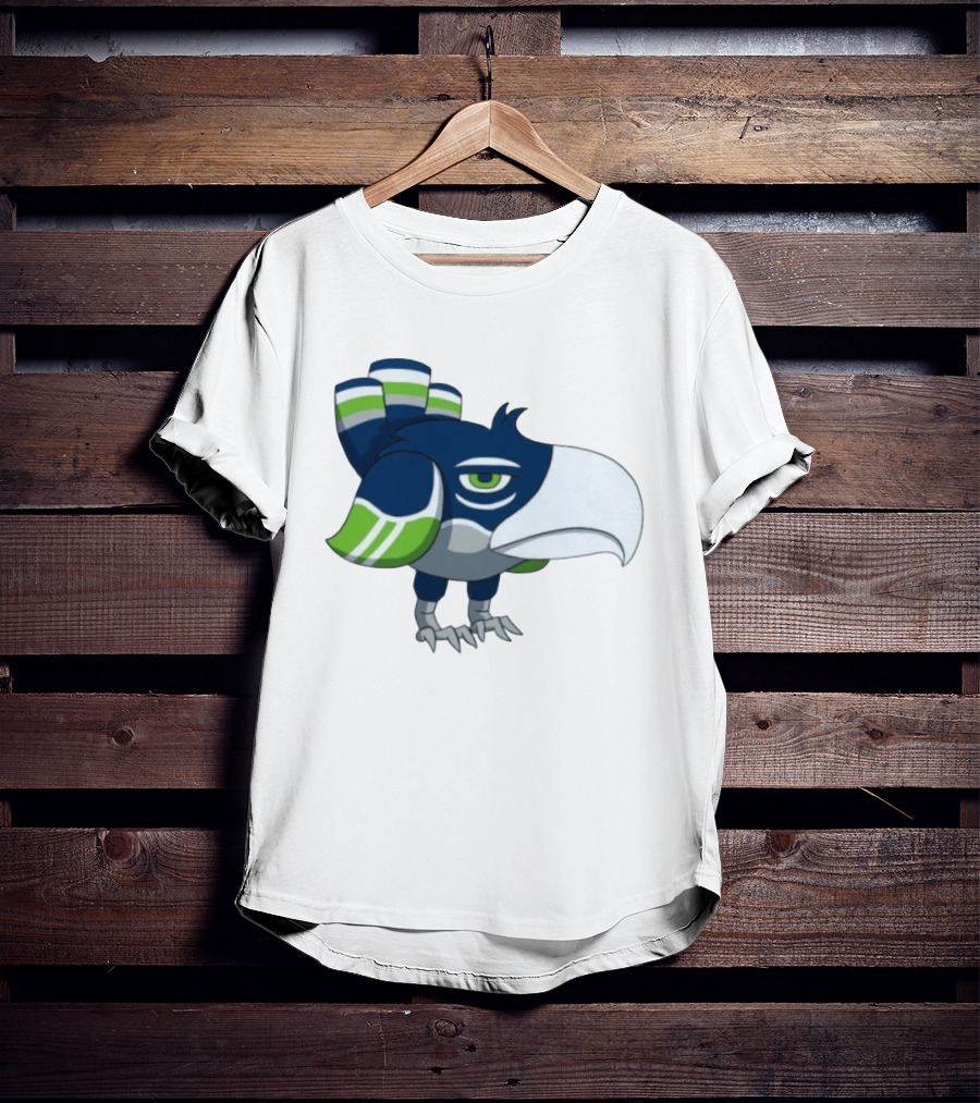 Seattle Seahawks Pokemon Crossover Bird Fan T-Shirt