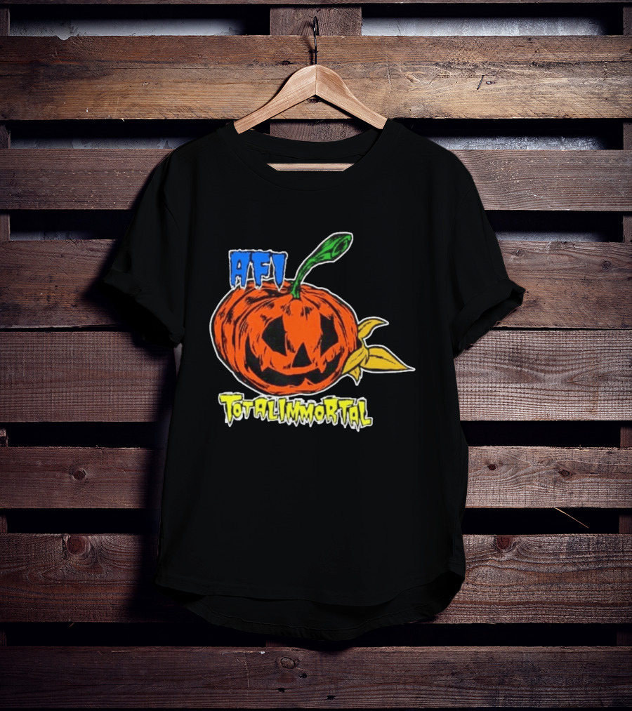 AFI Totalimmortal Halloween Pumpkin Punk Rock Band Merch T-Shirt