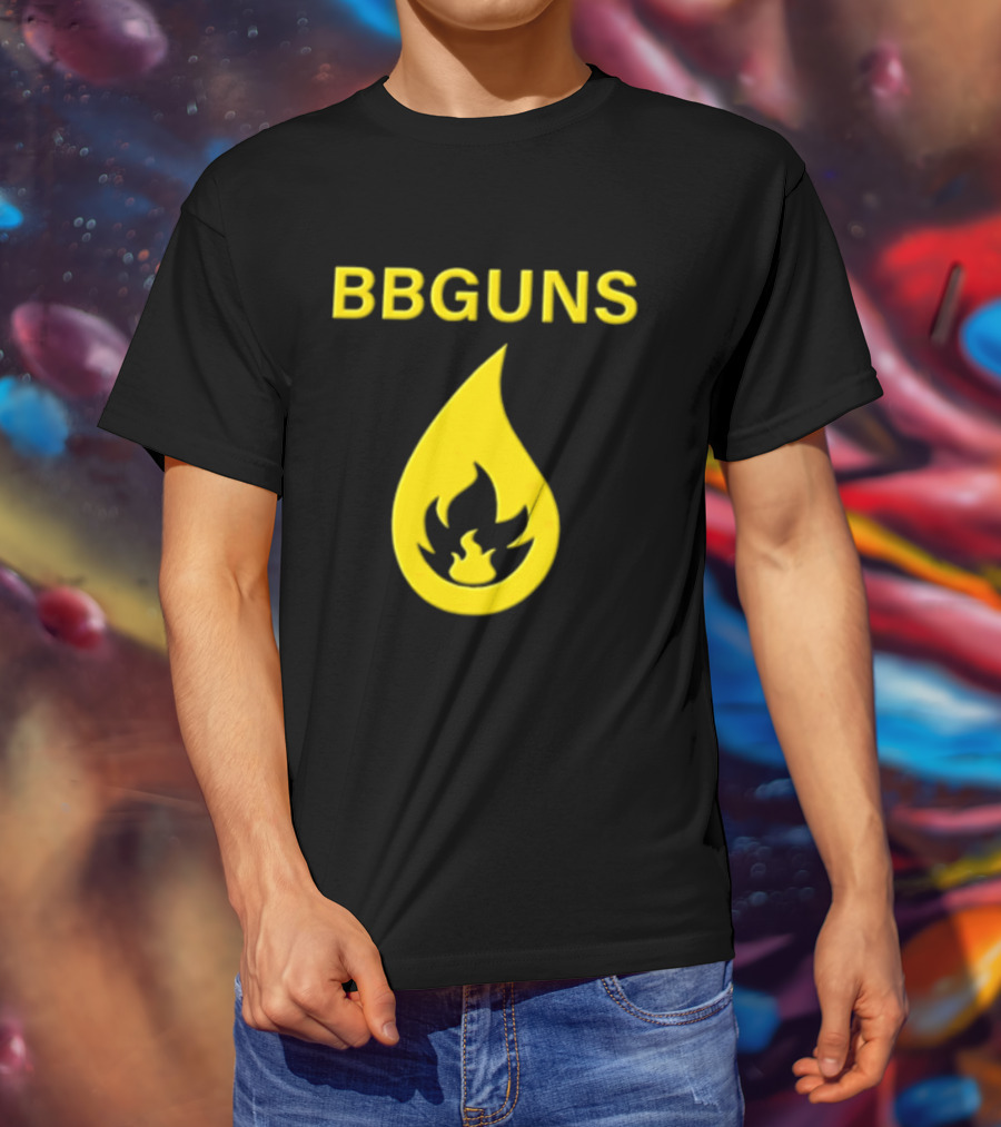 BBGUNS Yellow Flame T-Shirt