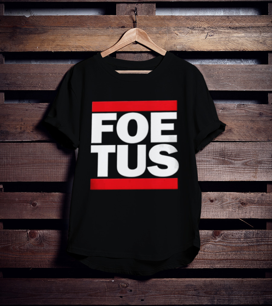 Foetus White Letters With Red Bars T-Shirt