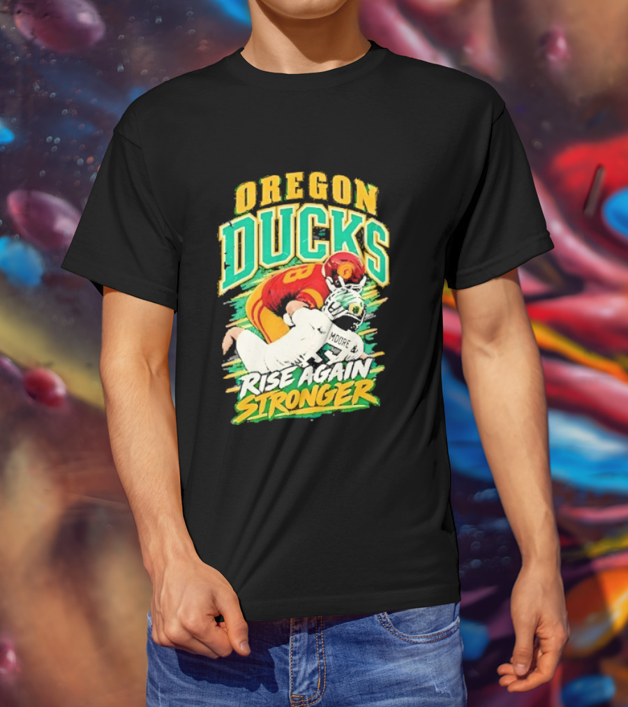 Oregon Ducks Rise Again Stronger College Football T-Shirt