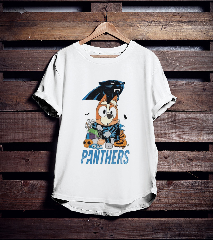 Carolina Panthers Bluey Halloween 2026 Fun Fan Collab T-Shirt