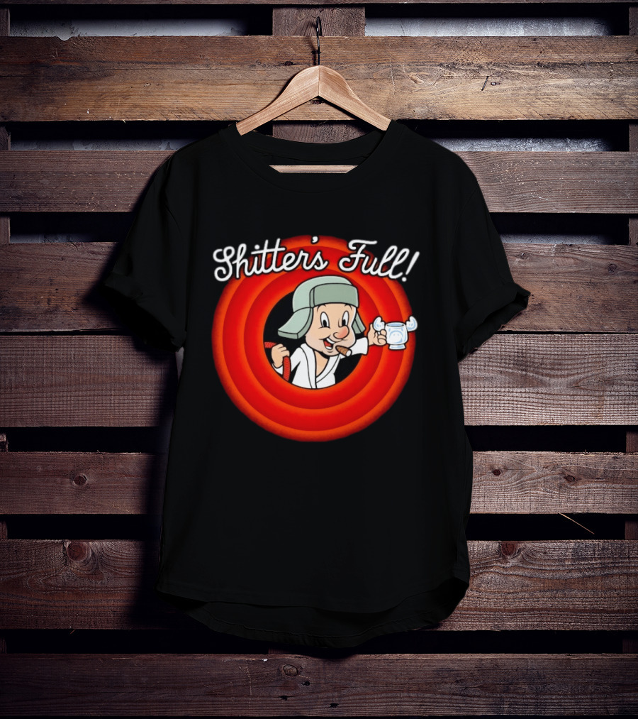 Shitter's Full Cousin Christmas Vacation Cartoon Character Cigar And Robe T-Shirt