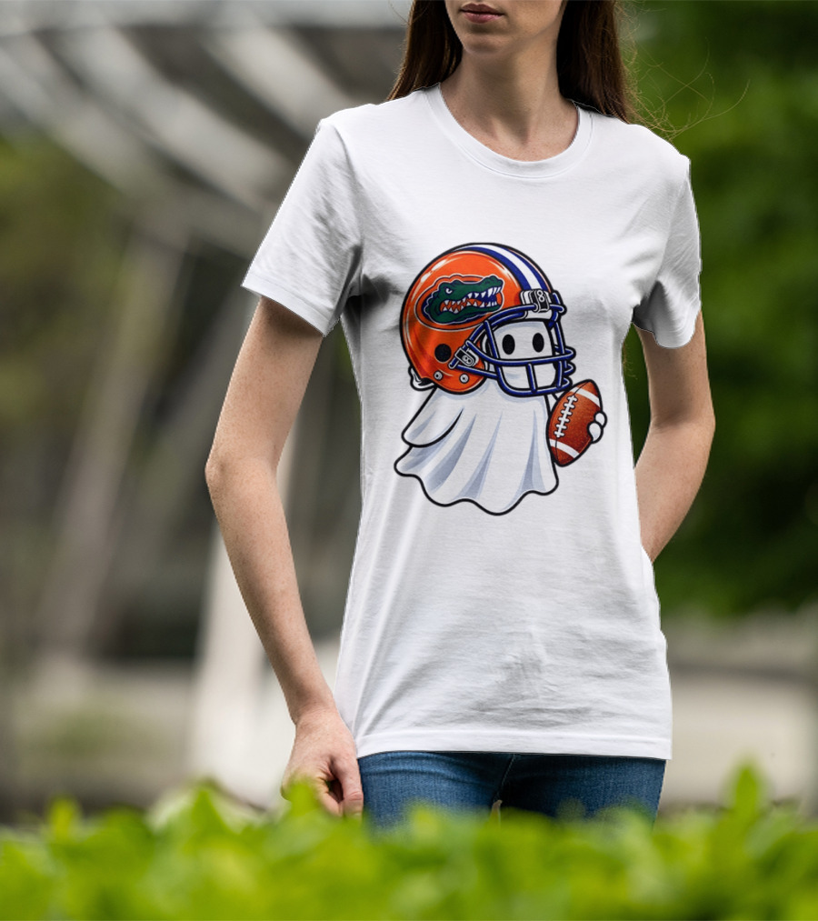Florida Gators Football Ghost Halloween Fan Gear T-Shirt