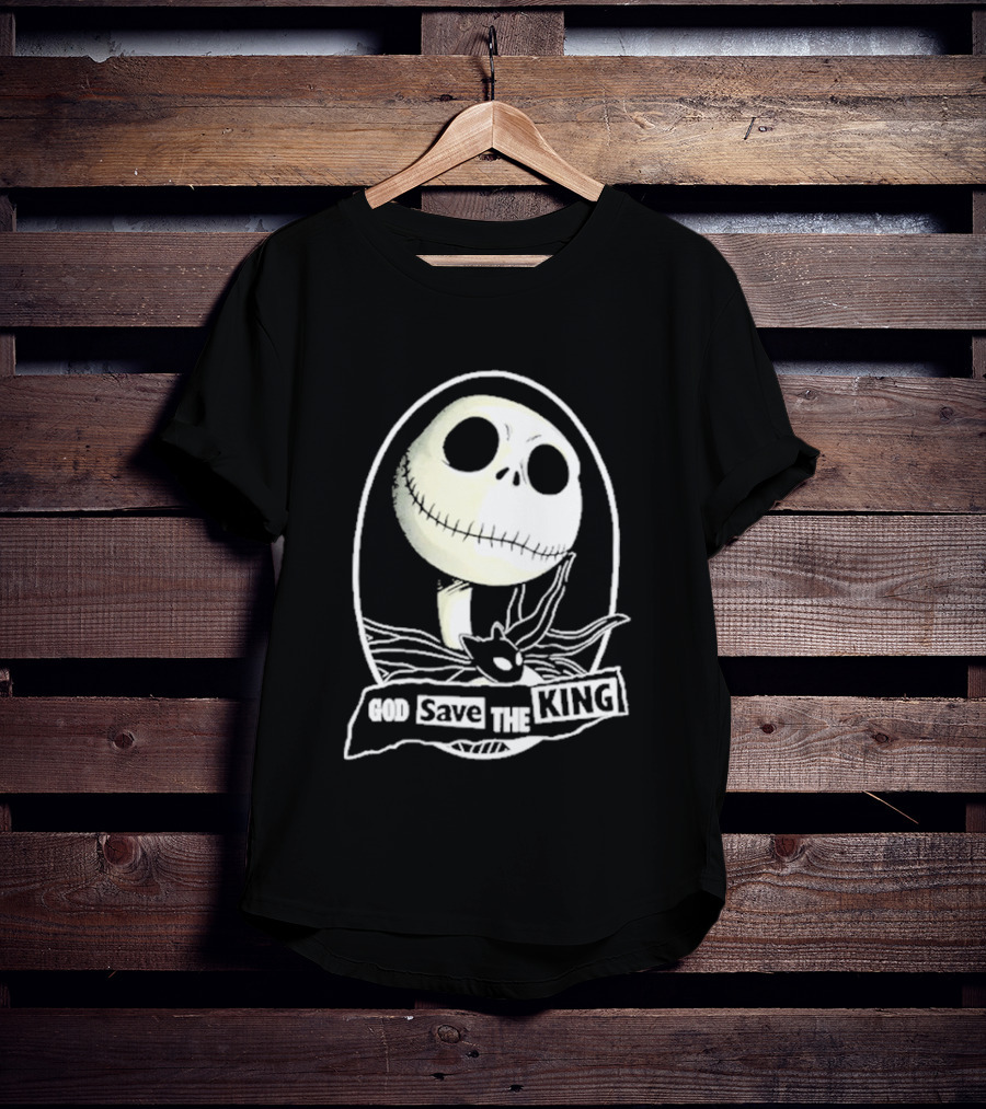 Jack Skellington God Save The King Halloween 2026 T-Shirt