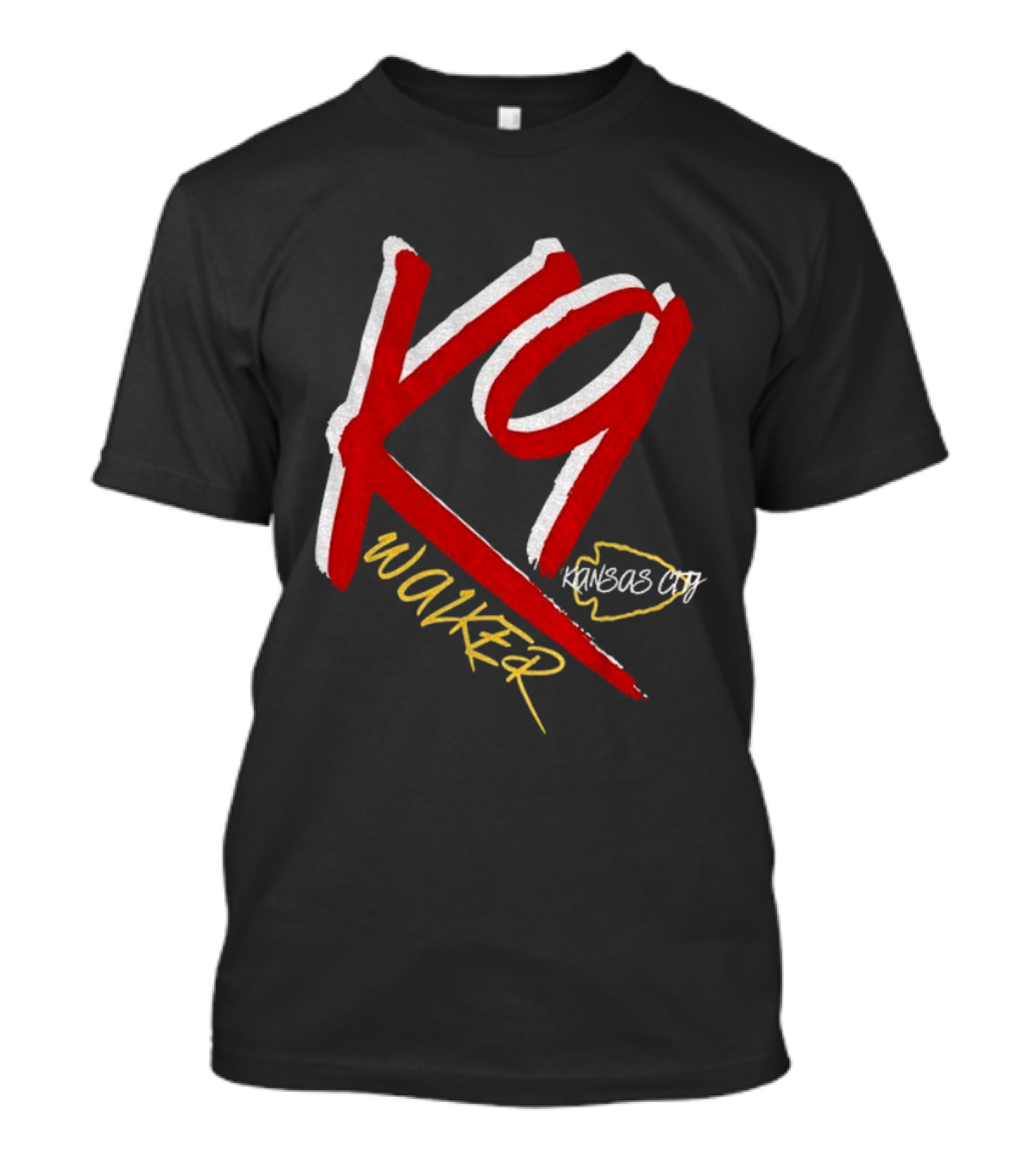 K9 Walker Kansas City Chiefs Football T-Shirt