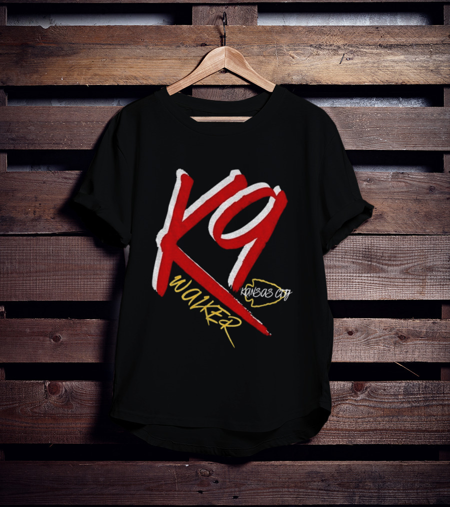 K9 Walker Kansas City Chiefs Football T-Shirt