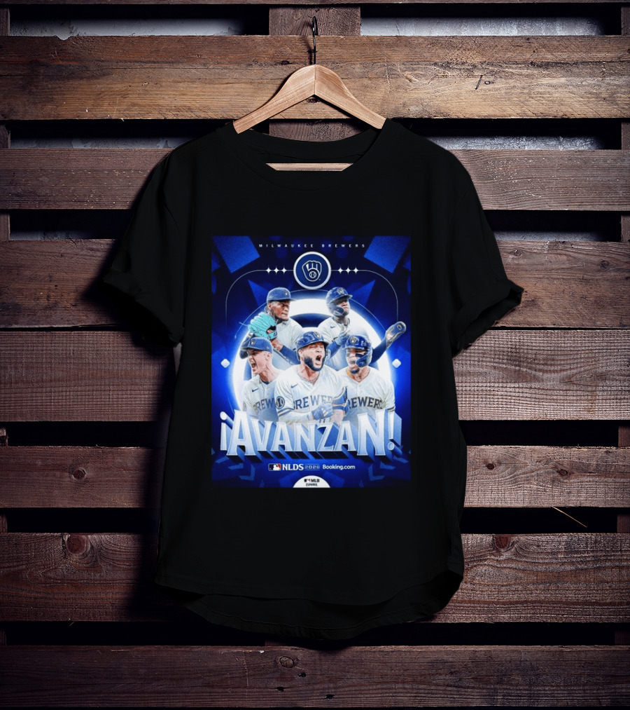 Milwaukee Brewers NLDS 2026 Avanzan MLB Playoffs Celebration T-Shirt