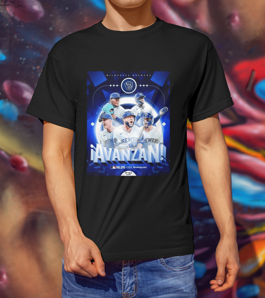 Milwaukee Brewers NLDS 2026 Avanzan MLB Playoffs Celebration T-Shirt