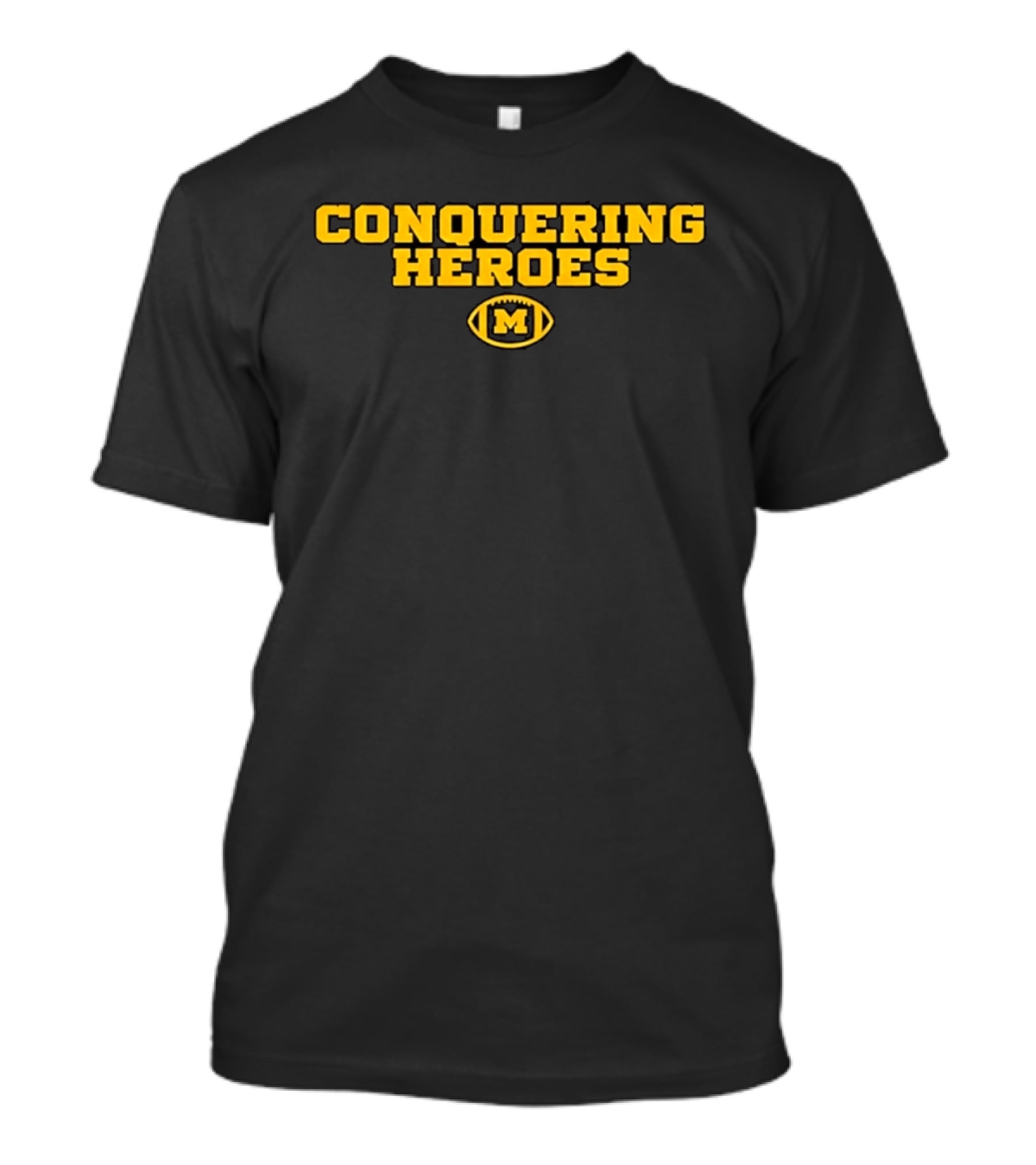 Michigan Wolverines Conquering Heroes Football M T-Shirt