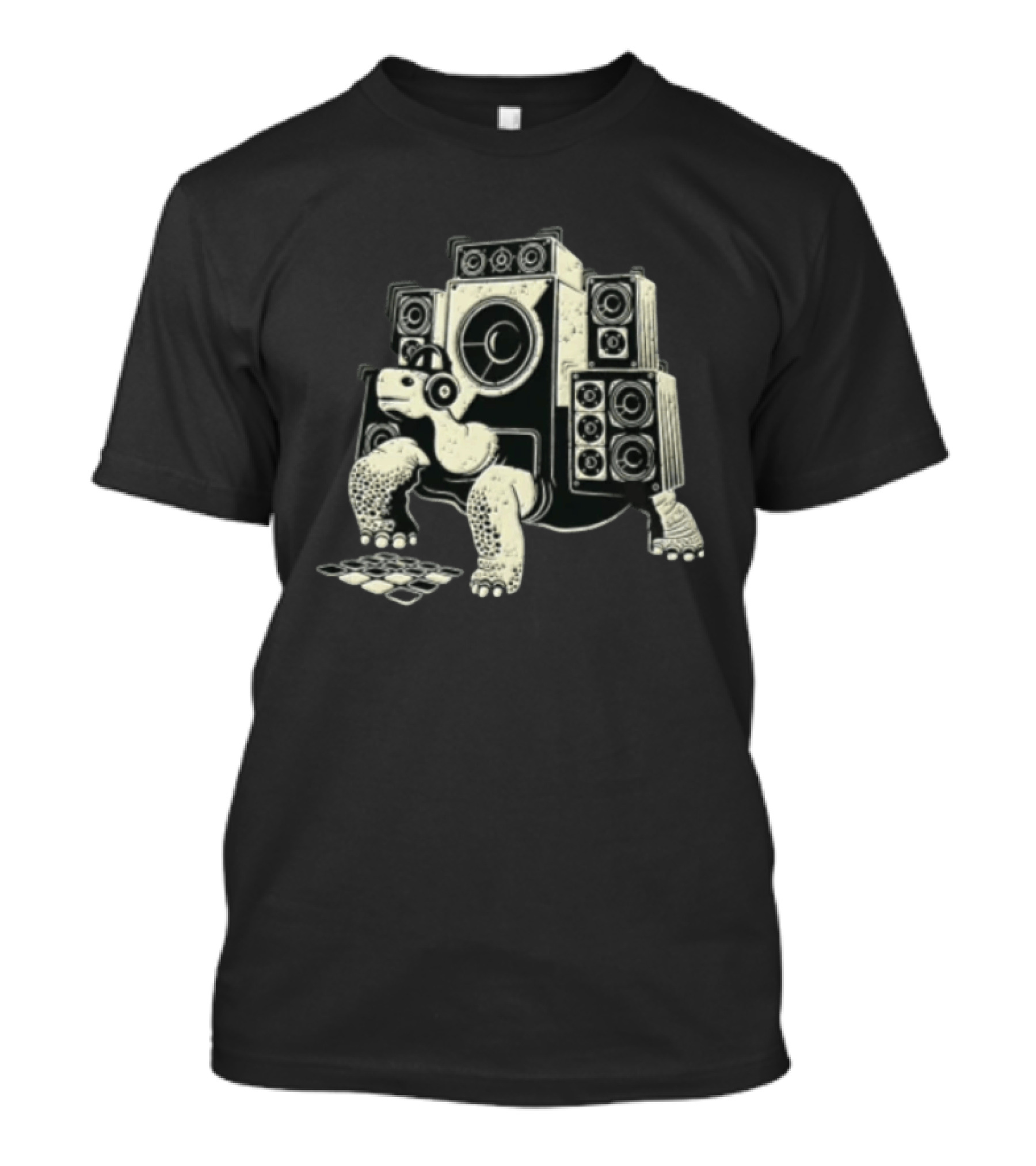 Turtle Wearing Headphones With Surround Sound Speakers T-Shirt