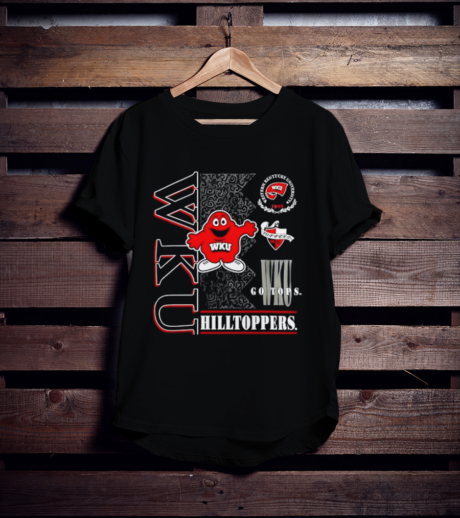 Western Kentucky University Big Red WKU Hilltoppers Go Tops College Football T-Shirt