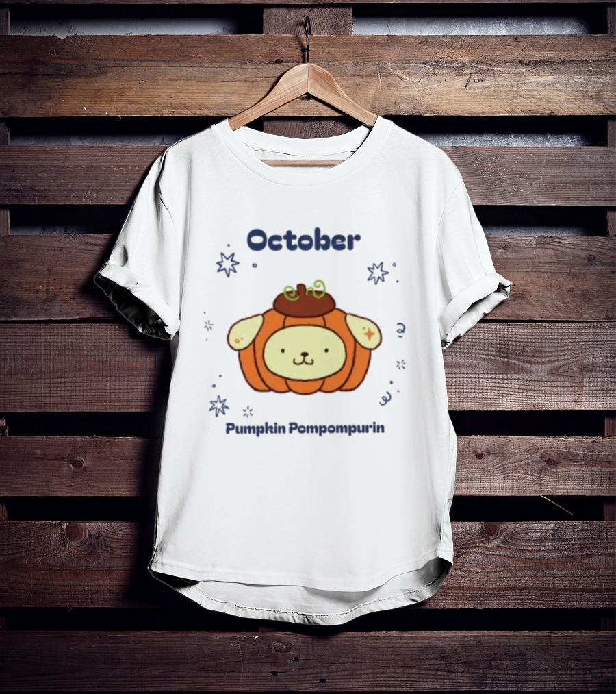 October Pumpkin Pompompurin Sanrio Halloween T-Shirt