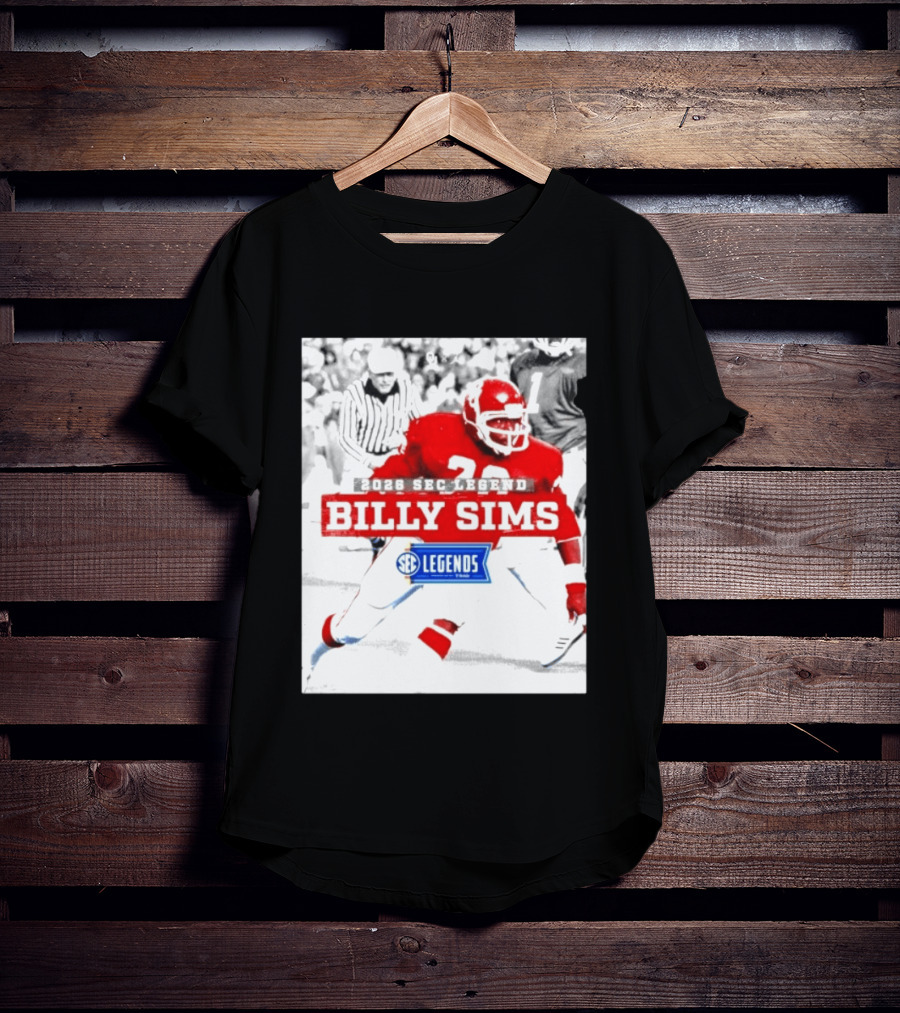 2026 SEC Legend Billy Sims Oklahoma Sooners Football T-Shirt