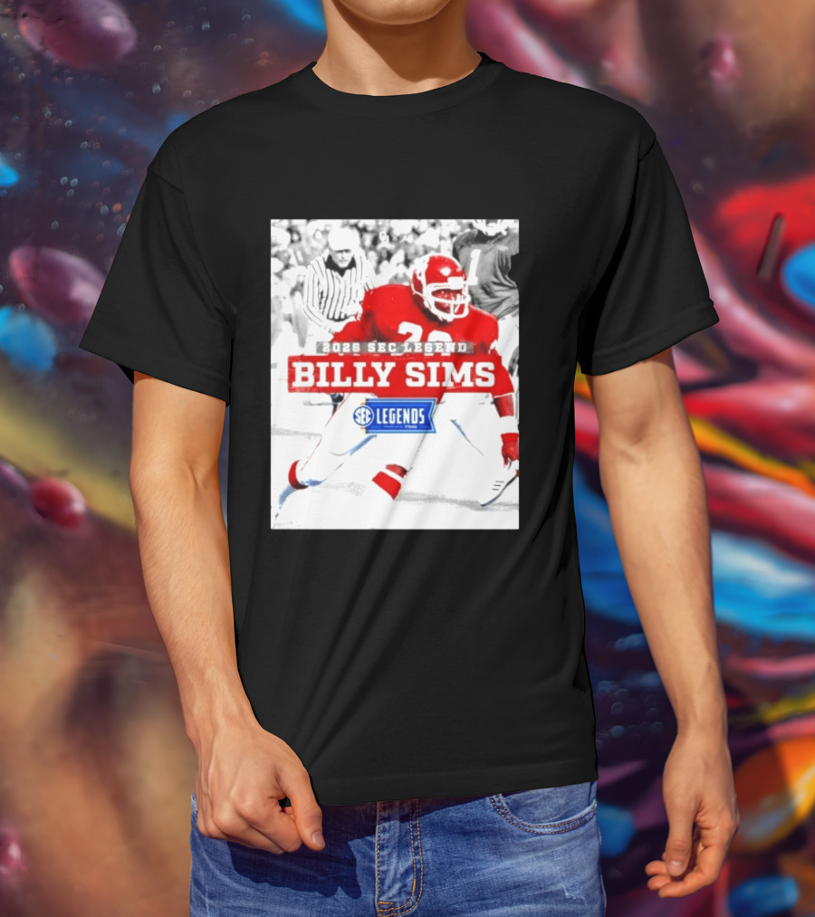 2026 SEC Legend Billy Sims Oklahoma Sooners Football T-Shirt